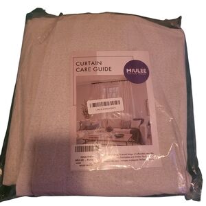 Mulee Dark Out Curtain Pair Cream